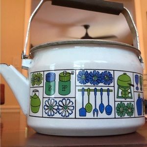 Vintage MCM Metal Teapot
